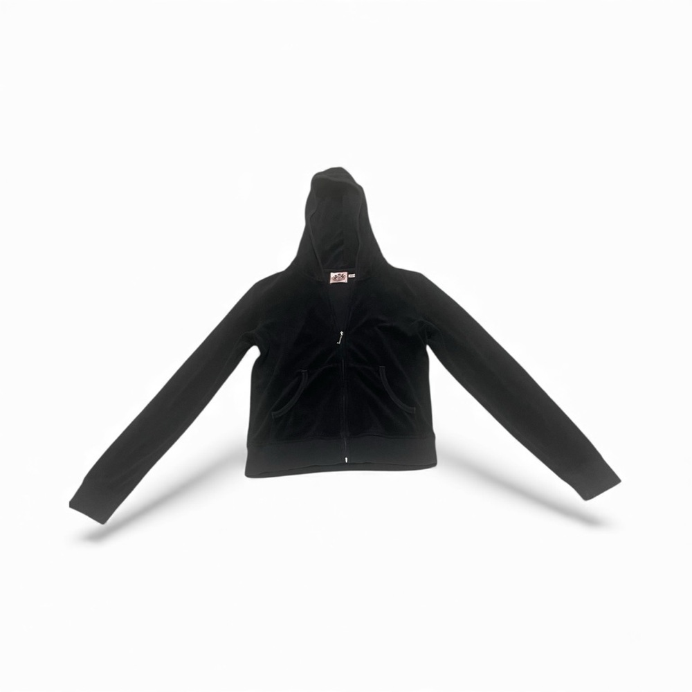 Vintage Juicy Couture Black Hooded Sweatshirt